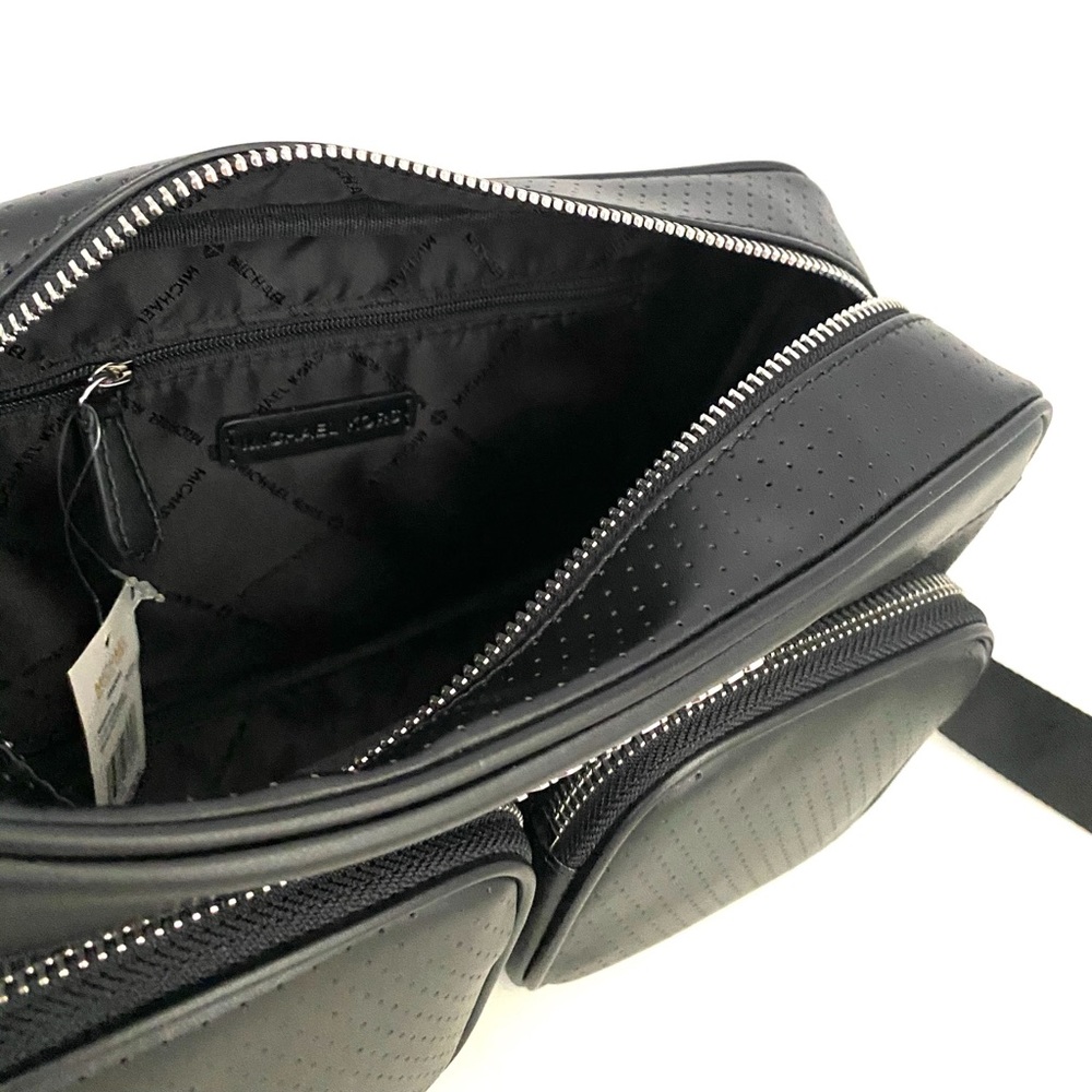 Michael Kors Hanover LG Crossbody Vegan Faux Le Bl - Picture 12 of 14